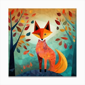 Fox In The Forest 2 Canvas Print