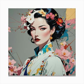 Asian Woman Canvas Print