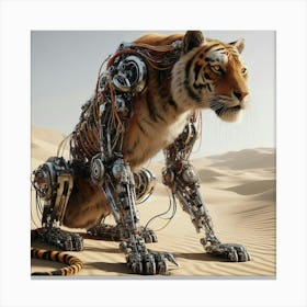 Robot Tiger 1 Canvas Print