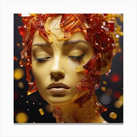 Shattered Head Canvas Print