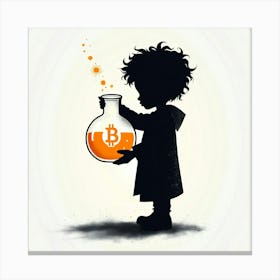 Bitcoin Child 3 Canvas Print