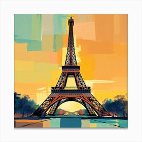 Paris Eiffel Tower 10 Canvas Print