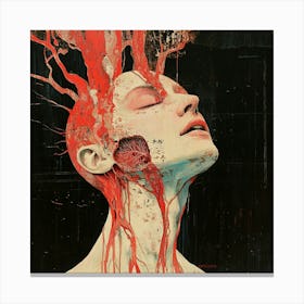 Bloody Head Canvas Print