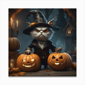 Spooky Halloween 1 Canvas Print
