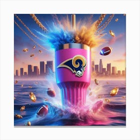 LA Rams Standley Canvas Print