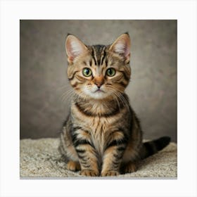 British Shorthair Kitten Canvas Print