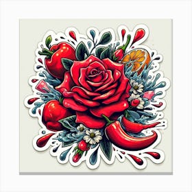 Red Rose Canvas Print