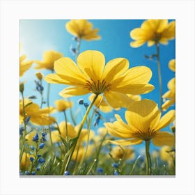 Yellow Flowers 8 Canvas Print