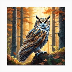Great Horned Owl 3 Canvas Print