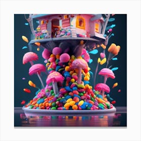 Treehouse of candy 8 Canvas Print