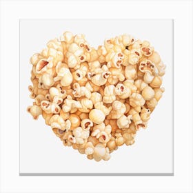 Heart Of Popcorn 14 Canvas Print