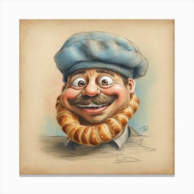 French Baker Canvas Print