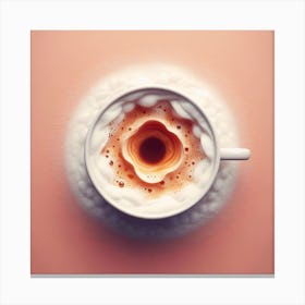 Coffee foam 1 Canvas Print