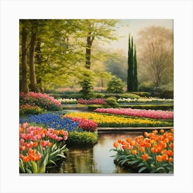 Tulip Garden 5 Canvas Print