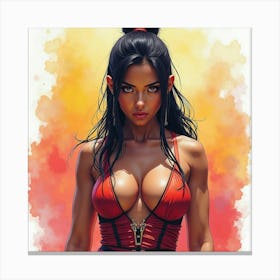 Mortal Kombat Ninja Fighter Concept Art (417) Canvas Print