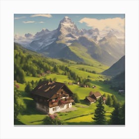 Swiss Alps Canvas Print