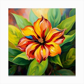 Hibiscus Flower Canvas Print