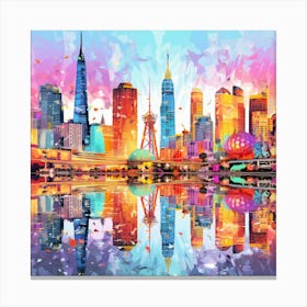 City Skyline 1 Canvas Print