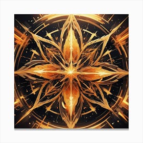 Golden Star 1 Canvas Print