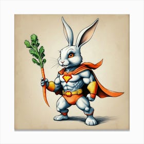 Super Bunny 13 Canvas Print