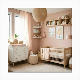 A Photo Of A Baby S Room With Nursery Furniture An (4) Canvas Print