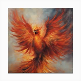 Fiery Phoenix 14 Canvas Print