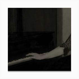 Lady At The Piano 2 Canvas Print