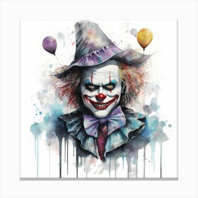 Clown - It Canvas Print