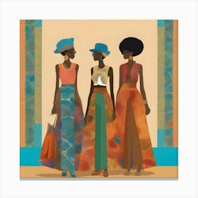 Three African American Women Canvas Print