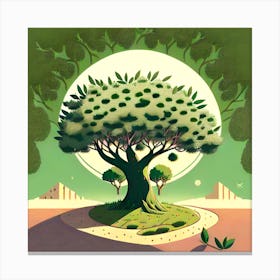 Olive tree Canvas Print