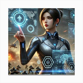 High Commander Selene Crisis Management Canvas Print