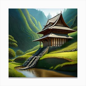 Japanese Temple Canvas Print