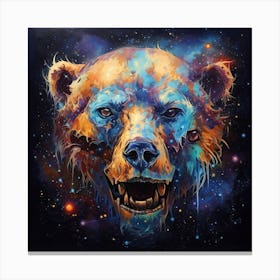 Bear In Space 1 Canvas Print