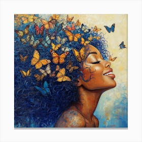 Butterfly Girl 36 Canvas Print