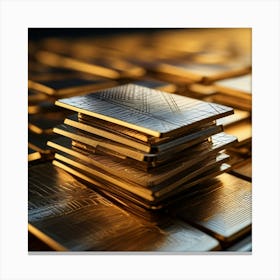 Gold Bars Canvas Print