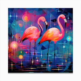 Pink Flamingos Canvas Print