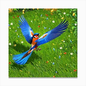 Bird In Flight 21 Canvas Print