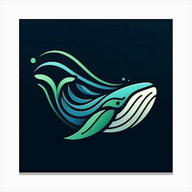 Whale Logo 2 Canvas Print