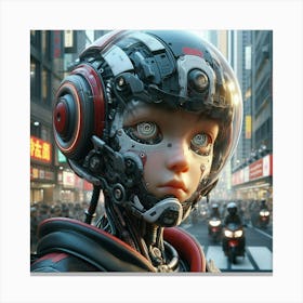 Robot Girl 25 Canvas Print