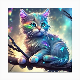 Cat In The Tree Canvas Print