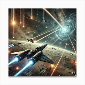 Star Interceptors Photon Disruptors Canvas Print