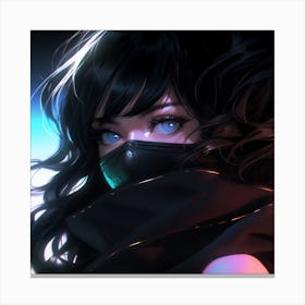 Anime Girl With Blue Eyes 1 Canvas Print