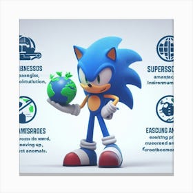 Sonic The Hedgehog 20 Canvas Print