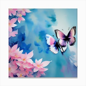 Butterfly Painting 30 Canvas Print