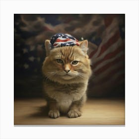 American Cat Canvas Print