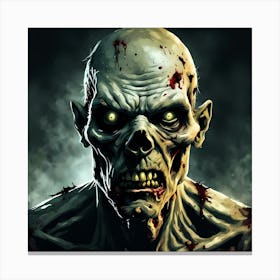 Zombie's Ghostly Presence Canvas Print