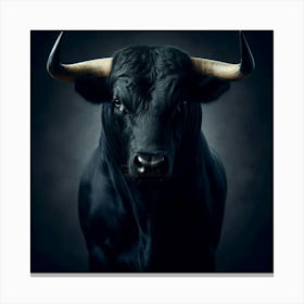 Bull Portrait Canvas Print