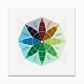 Color Wheel Therapist art Canvas Print