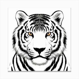 White Tiger Canvas Print