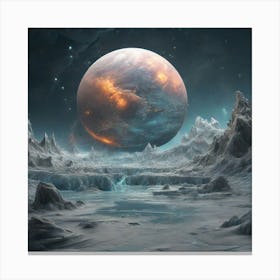 A Frozen Space Planet 1 Canvas Print